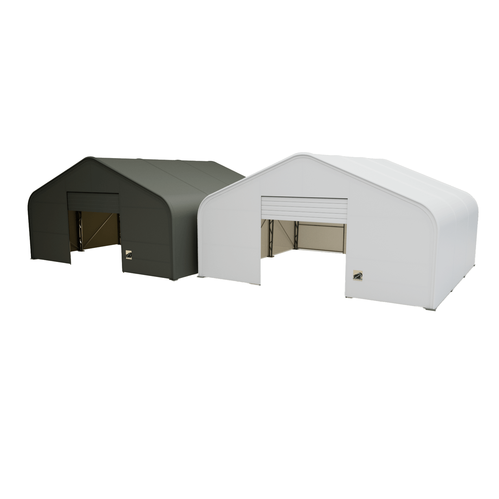 Stačiasienis tentinis angaras 10,0 &times; 9,15 &times; 5,2 m, keteros auk&scaron;tis 5.2 m konstrukcija