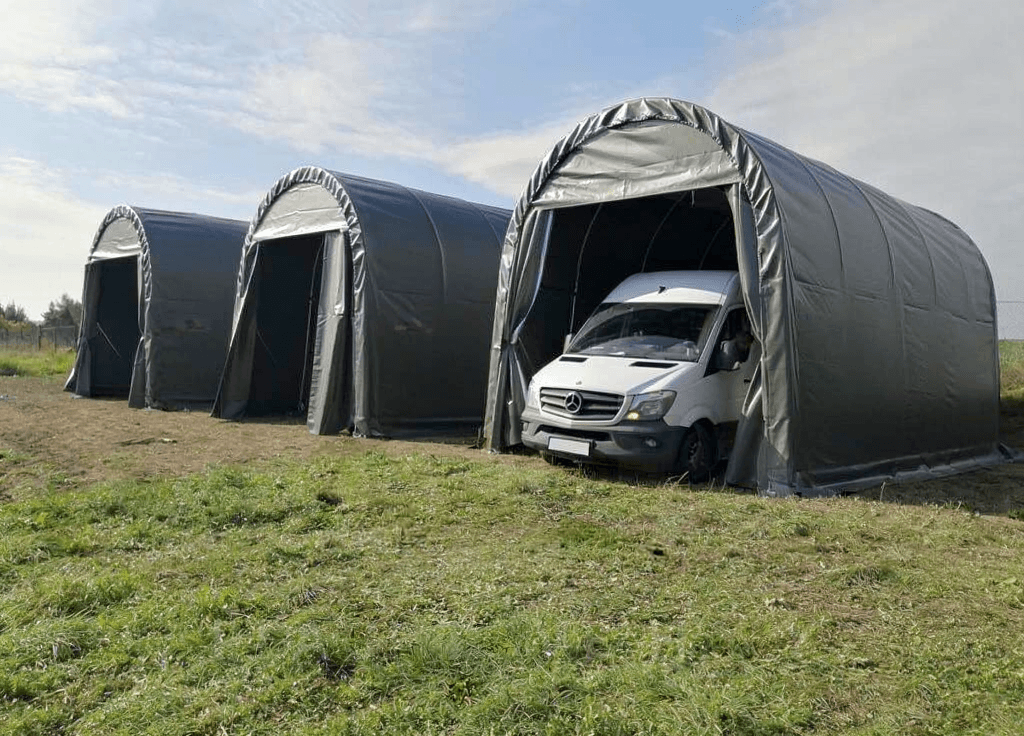 Tentiniai garažai nuotrauka