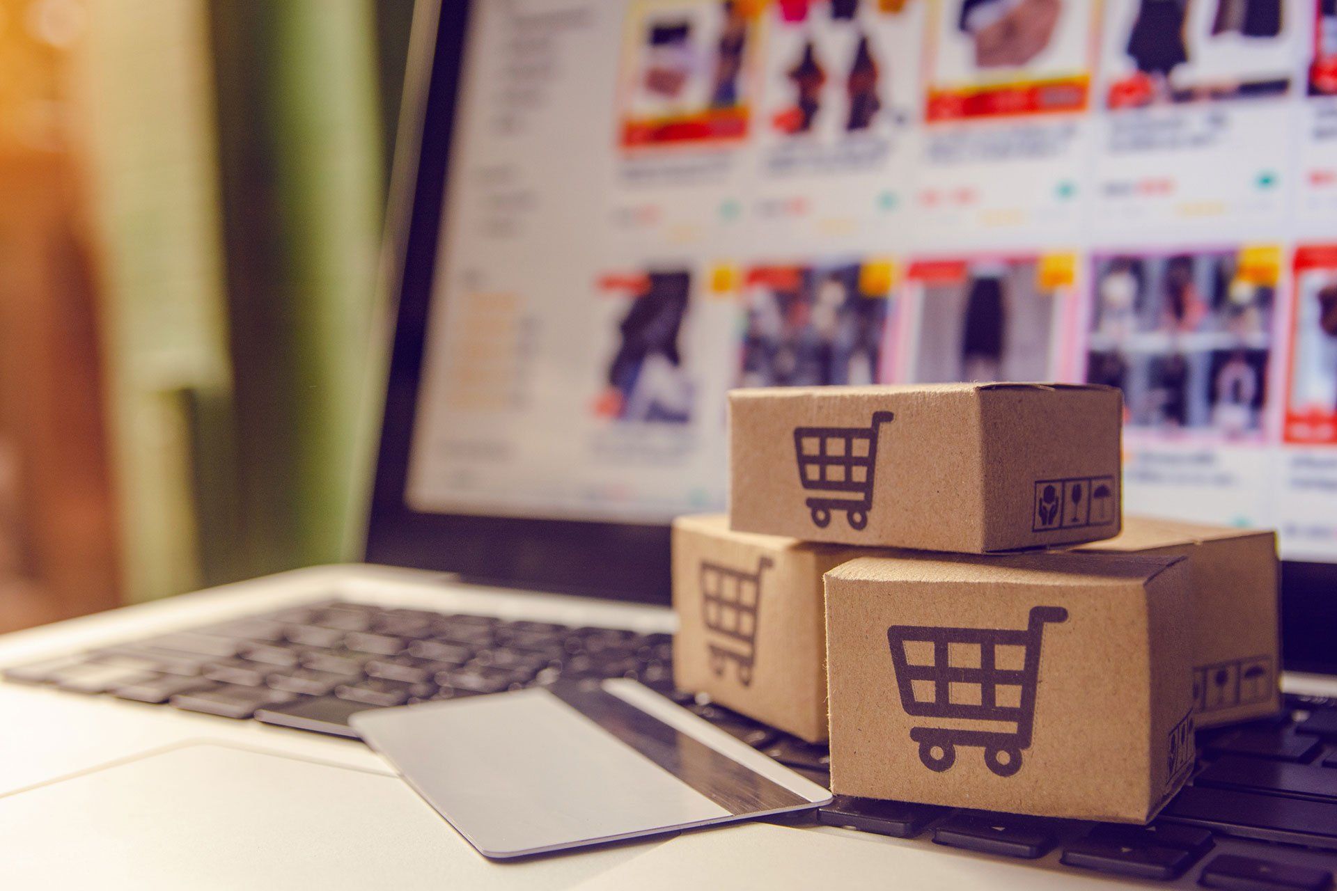 Shopping online concept