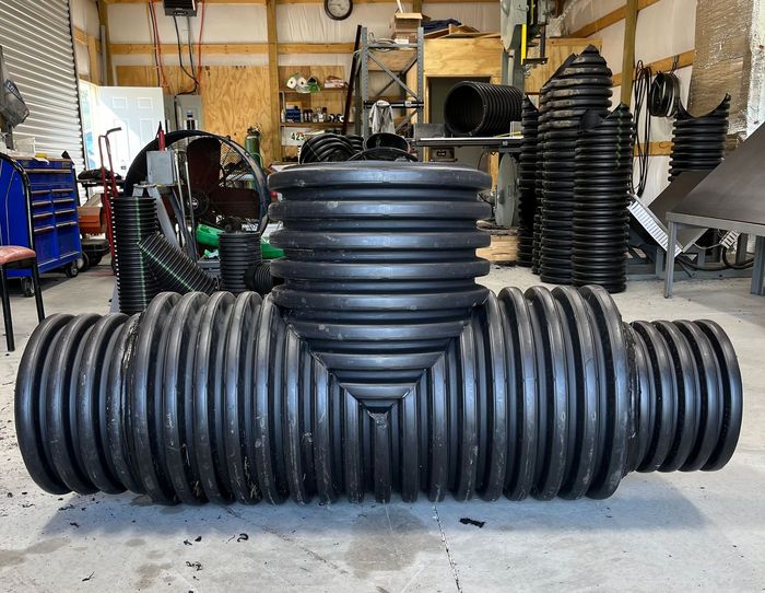 large pipe fitting