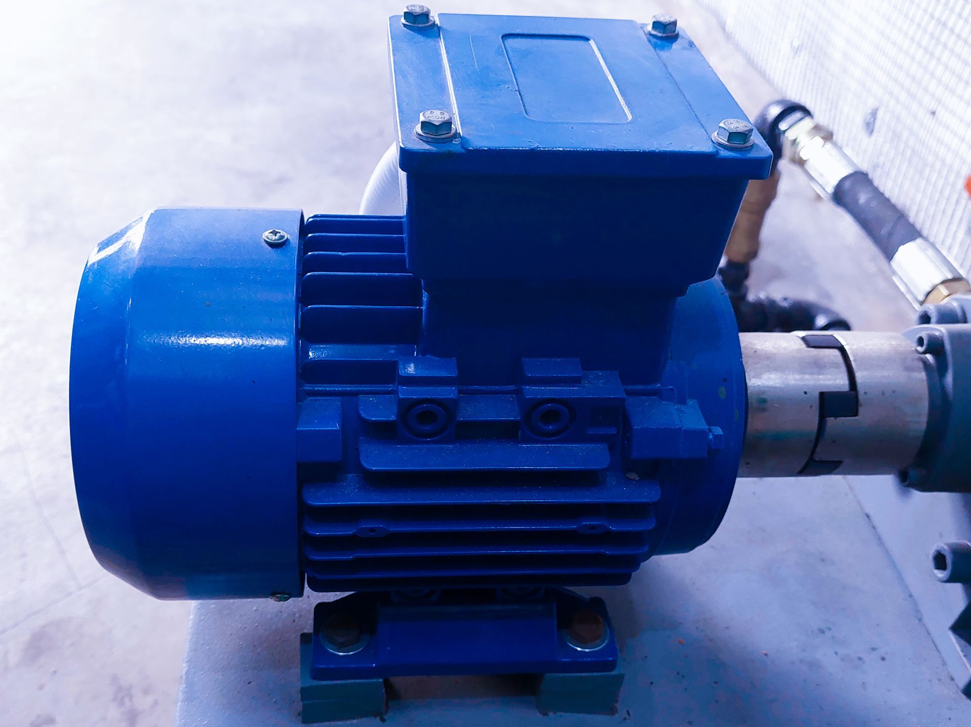 Blue Electric Motor — Sharpsville, IN — Tipton Engineering & Electric Motor Services, Inc. Blue Electric Motor — Sharpsville, IN — Tipton Engineering & Electric Motor Services, Inc.