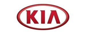 Kia logo in red letters inside a red oval on a white background