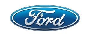 Ford logo in white script on a blue oval background