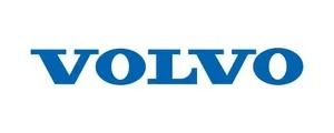 Blue Volvo logo on a white background
