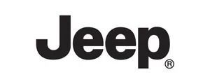 Jeep logo in black on a white background