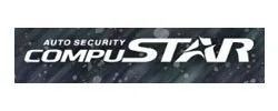 Auto Security Compustar logo on a dark textured background