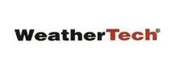 WeatherTech logo in black and red on a white background