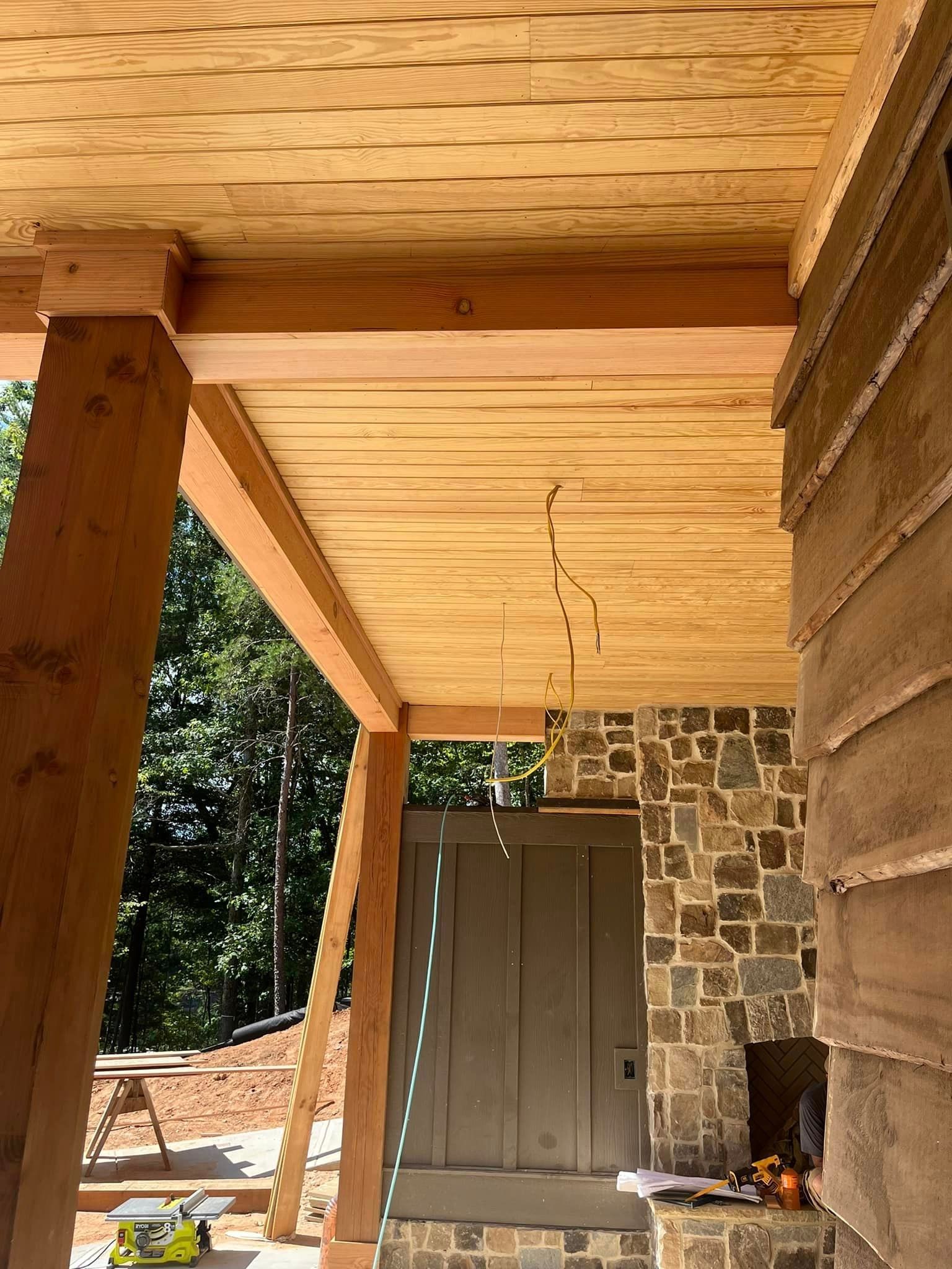 Timber Frame Beam work Greenville SC