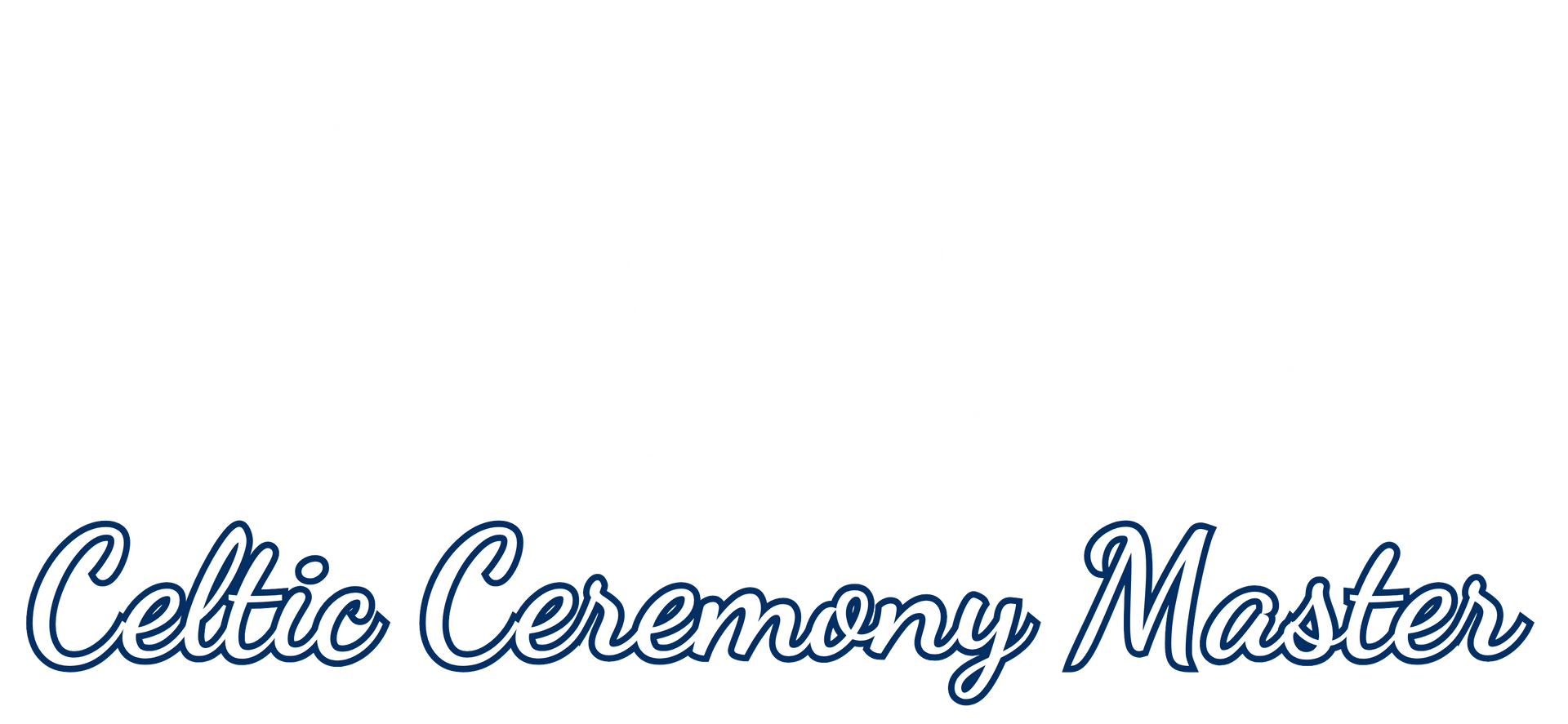 A logo for a celtic ceremony master on a white background.