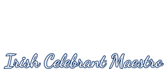 A logo for a Irish Celebrant Maestro on a white background.