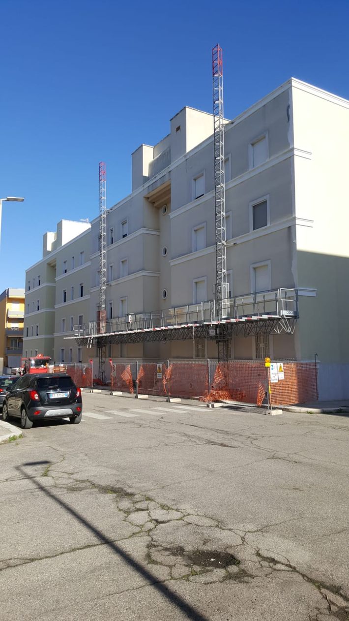 Intervento in quota su edificio