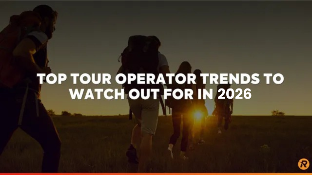 webinar thumbnail with text and people backpacking 