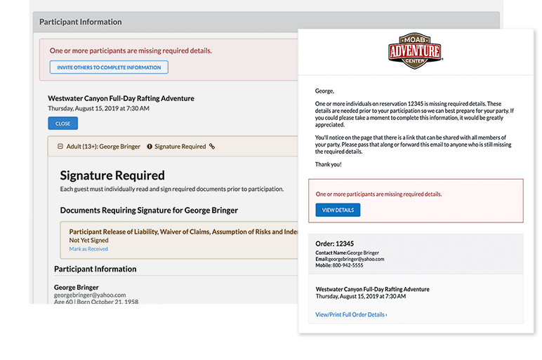 Signature Required Page