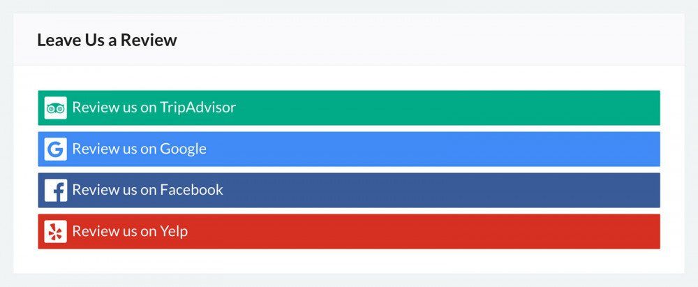 Leave us a review graphic