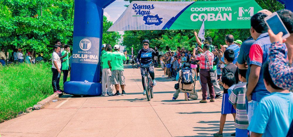 Finish line of a bike race
