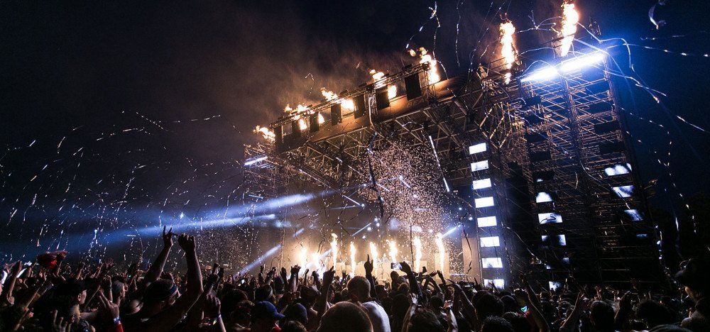 Large crowd at a concert
