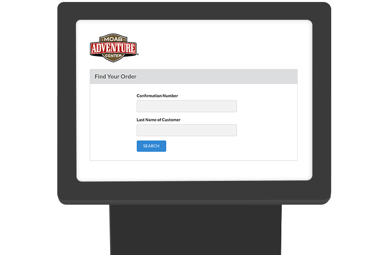 Find your order page