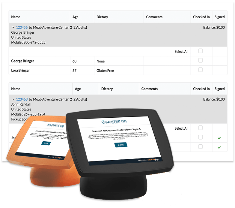 Waivers and Manifests