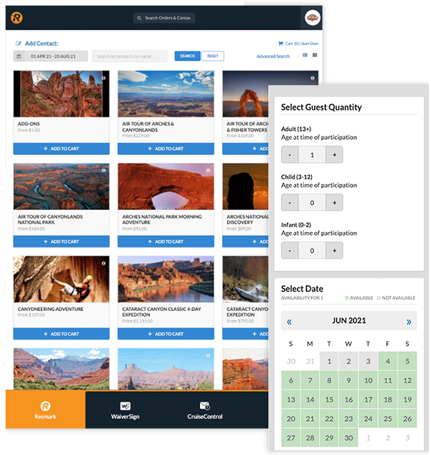 Online Booking Page