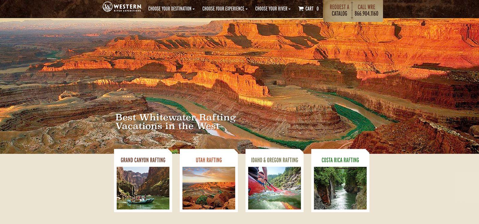 western river desktop homepage