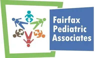 A logo for fairfax pediatric associates with a group of people