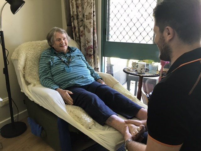 NDIS participant receiving allied health therapy at Optimum clinic