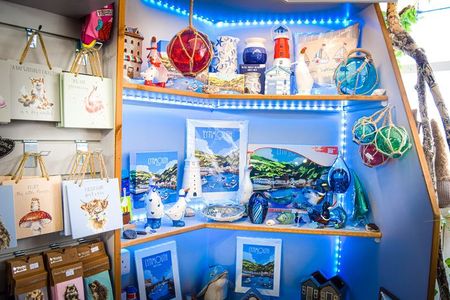 Gifts related to the village of Lynmouth in quality gift shop.