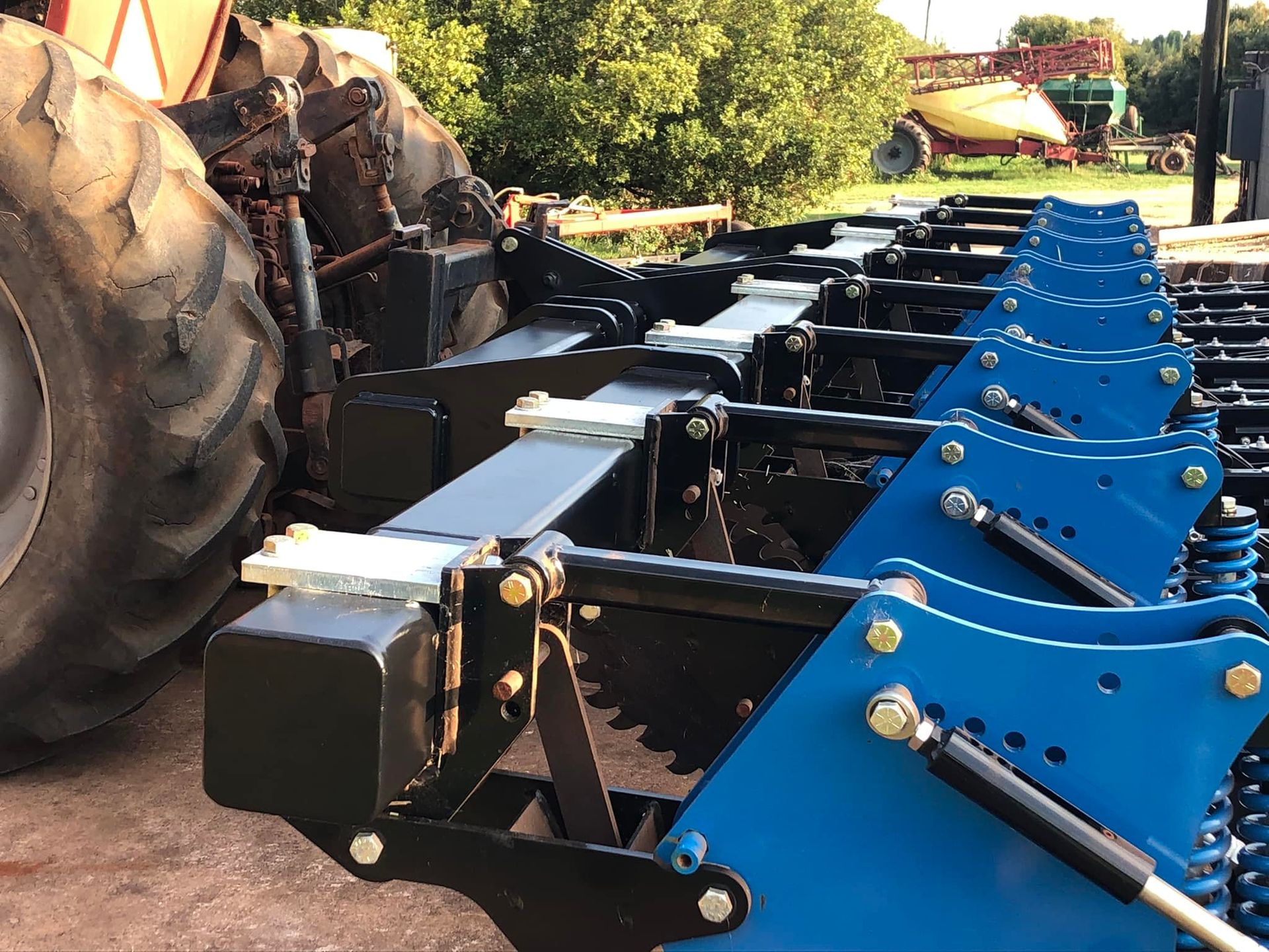 Black and Blue Agricultural Implement — Australian Mobile Welding Pty Ltd in Mareeba, QLD