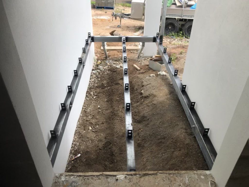 Construction Site View of a Narrow Passageway — Australian Mobile Welding Pty Ltd in Atherton, QLD