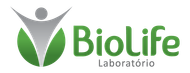 Um logotipo biolife laboratorio