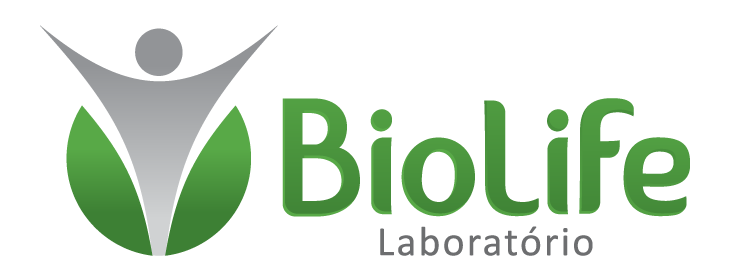 Um logotipo biolife laboratorio