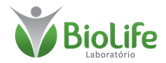Um logotipo biolife laboratorio