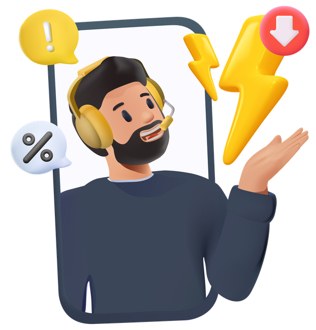 Customer support 3D illustration. Personal assistant service, person advisor and helpful advice services. Social media network services, online supporter agents. Isolated 3D vector illustration