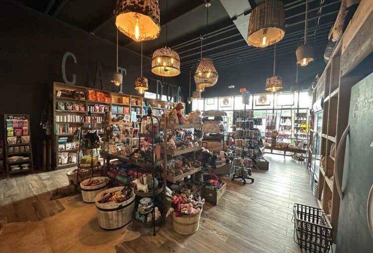 A large store filled with lots of shelves and baskets.