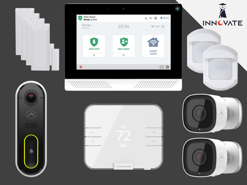 A smart home security system with a smart watch and a smart phone