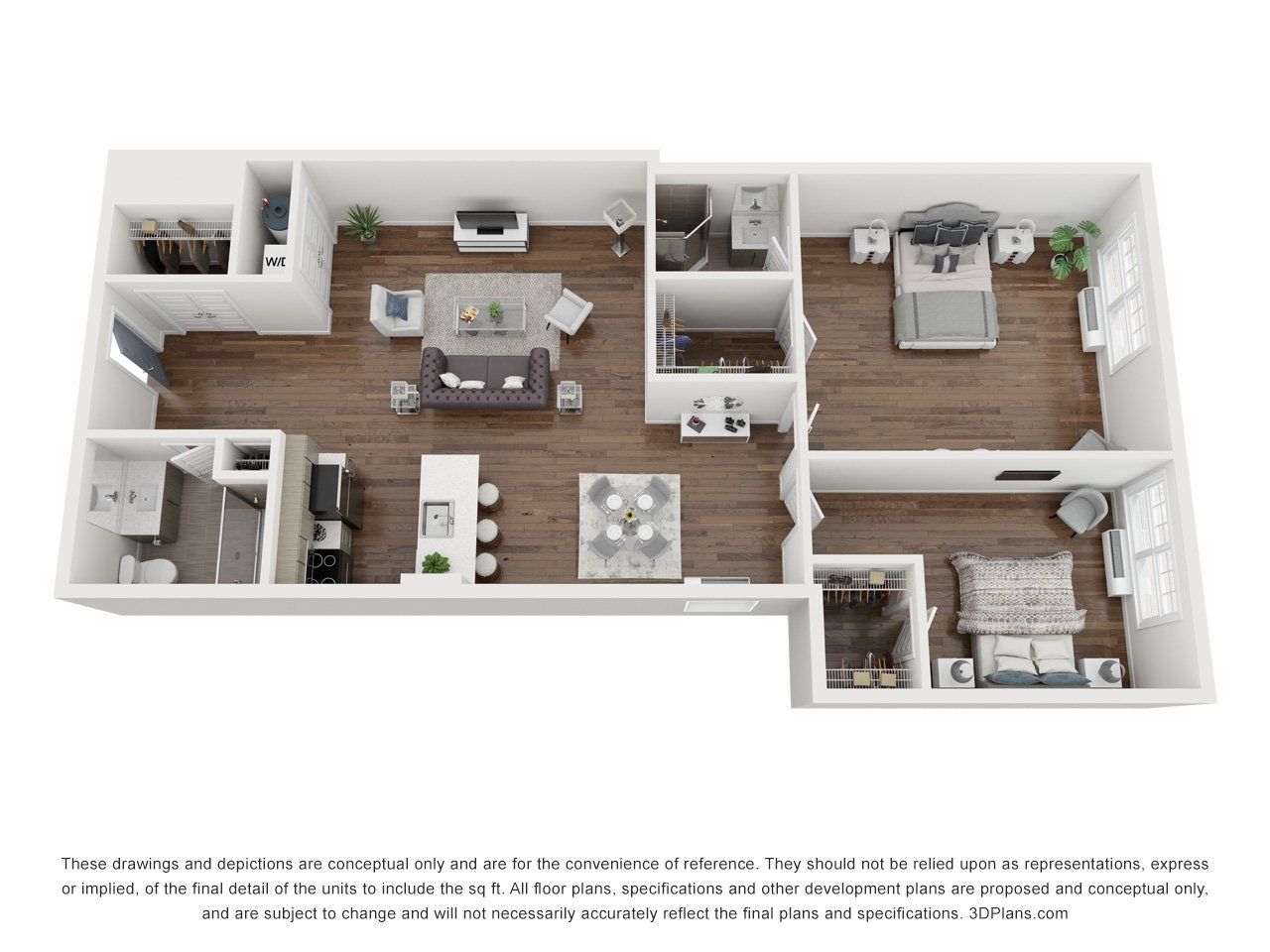2 bed