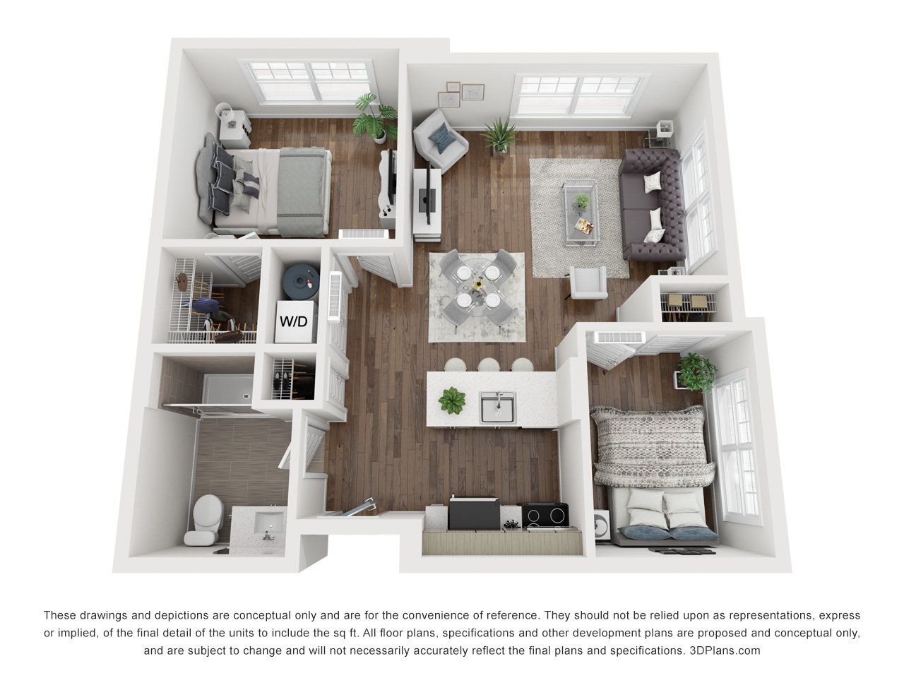 2 bed