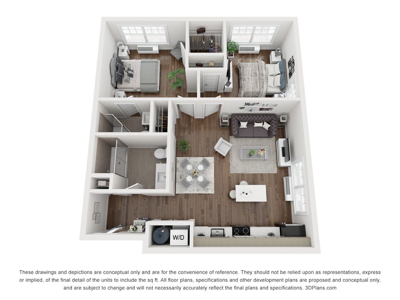 2 bed