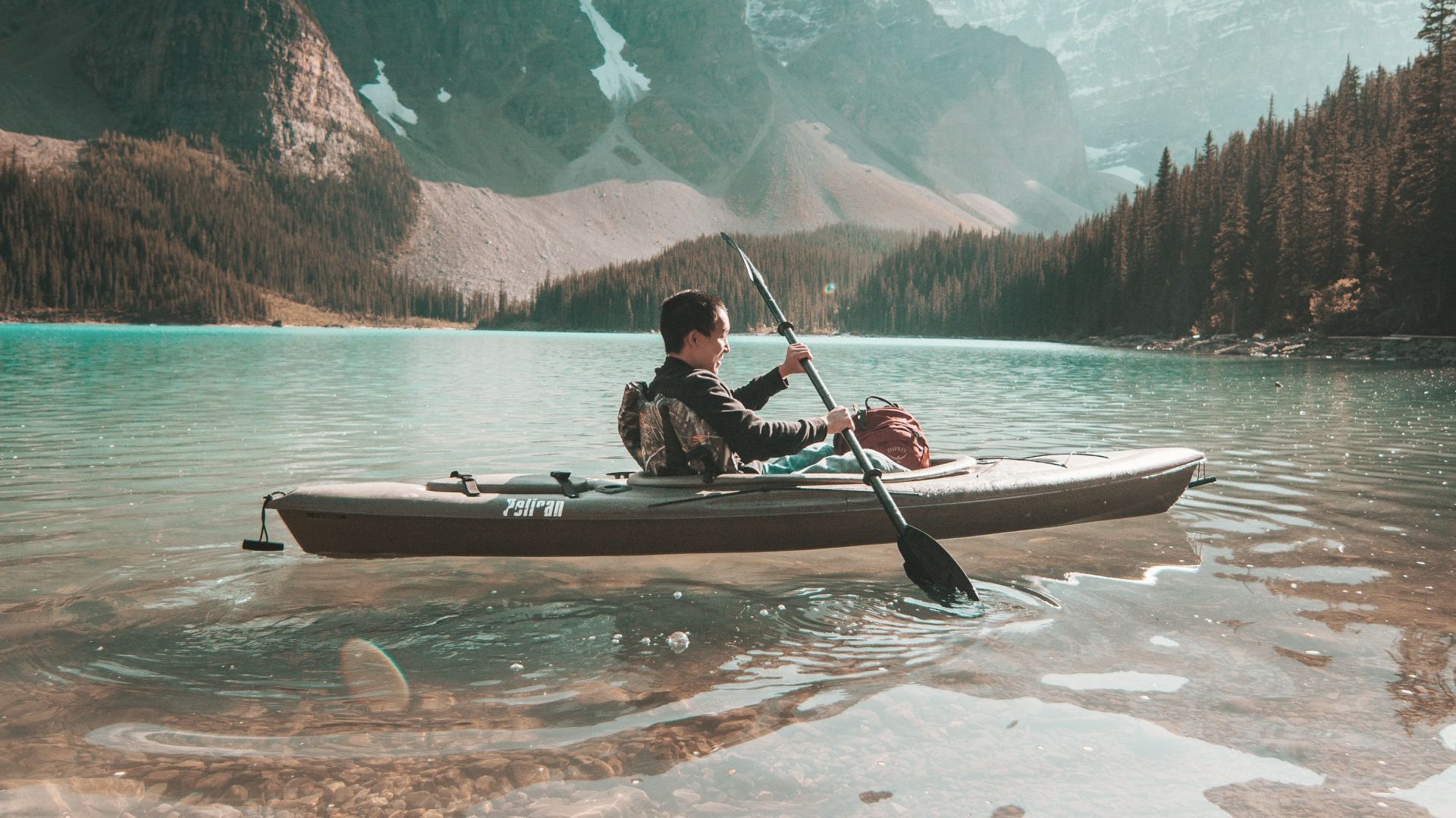 Man Rowing a Boat Man Rowing a Boat
