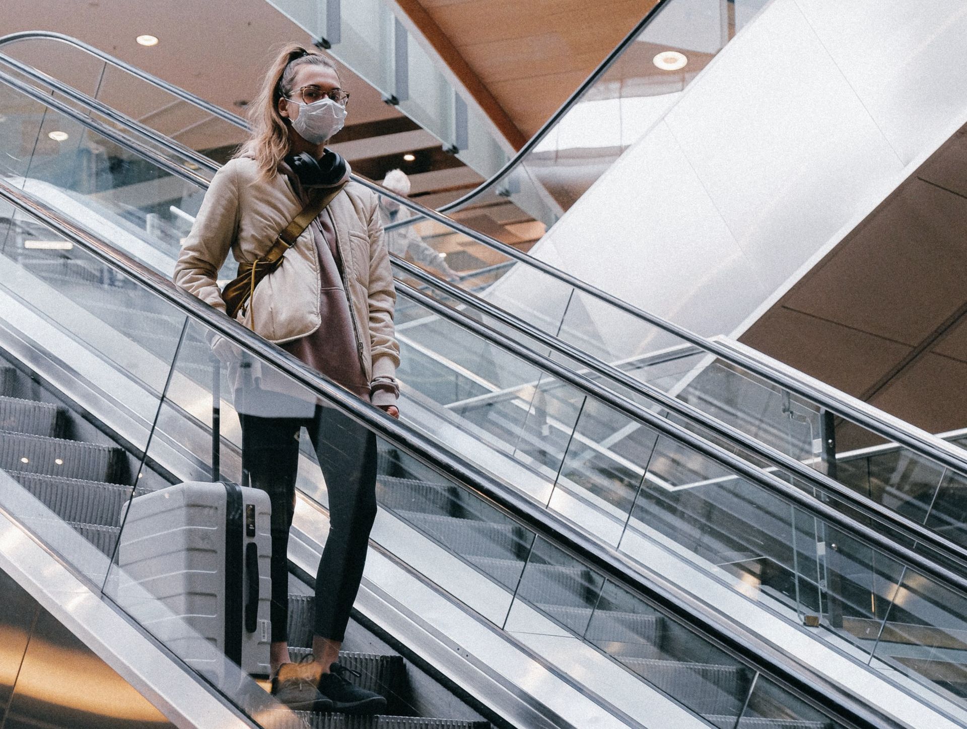 Woman on Escalator Woman on Escalator