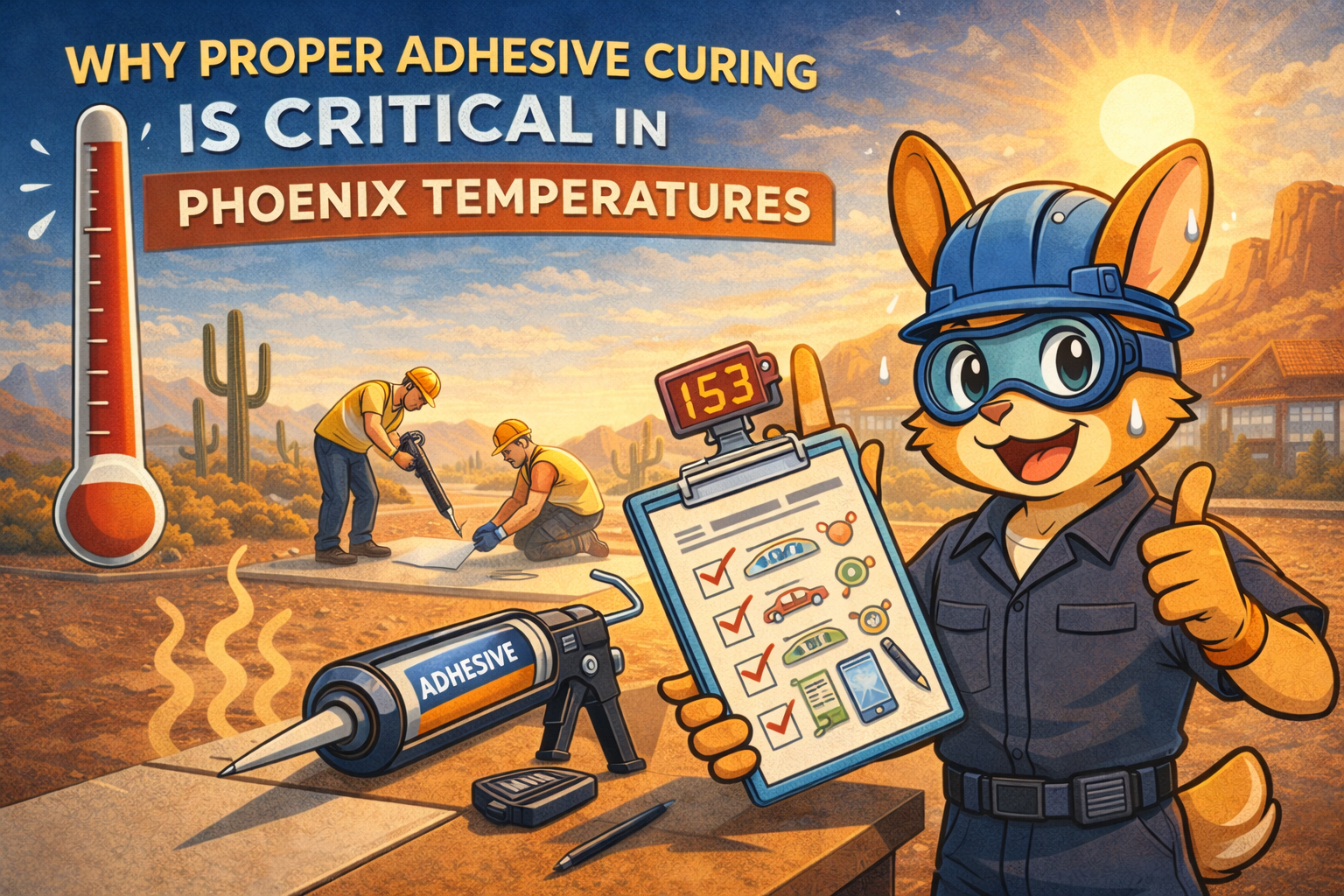 Why Proper Adhesive Curing Is Critical in Phoenix Temperatures