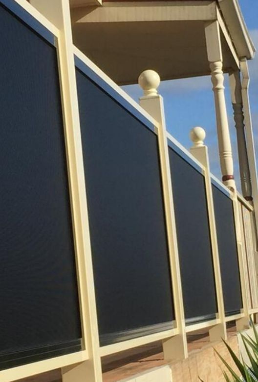 Close-up of a Porch Railing Featuring Black — Suburban Security Screens in Currumbin, QLD