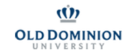 Old Dominion University logo with blue crown and text on a white background