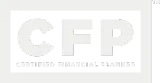 CFP Certified Financial Planner logo in light gray and white