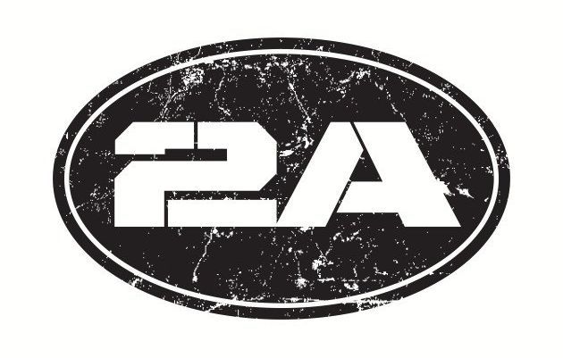 A black and white logo that says 2a on it
