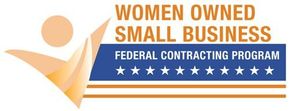 The logo for the women owned small business federal contracting program