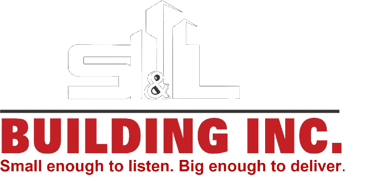 The logo for building inc. is small enough to listen , big enough to deliver.