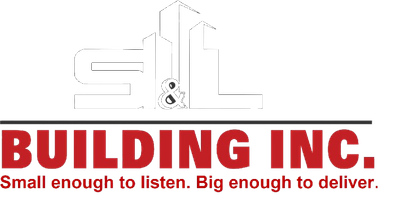 The logo for building inc. is small enough to listen , big enough to deliver.