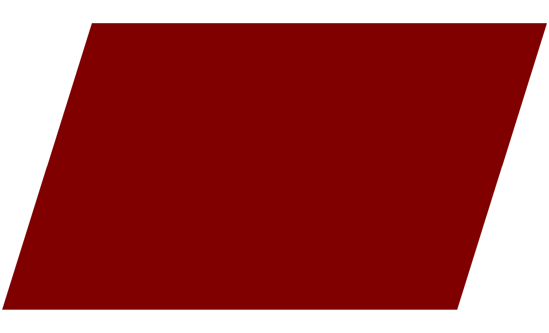 A red rectangle with a white border on a white background.