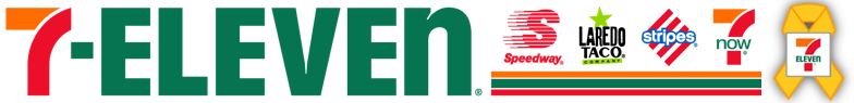 A blurred image of the 7 eleven logo